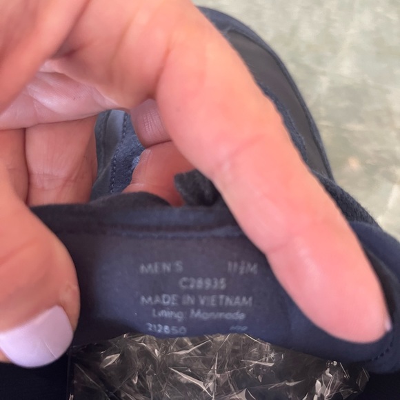 Cole Haan Navy Leather Sneakers - Picture 8 of 9